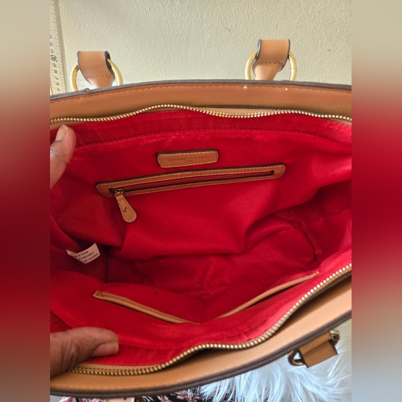 Adrienne Vittadini Studio The Signature Collection Satchel Double Handle Handbag - Picture 15 of 16